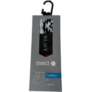 NIB STANCE Toddler Boy 3 Pair Pack Cotton Crew Socks